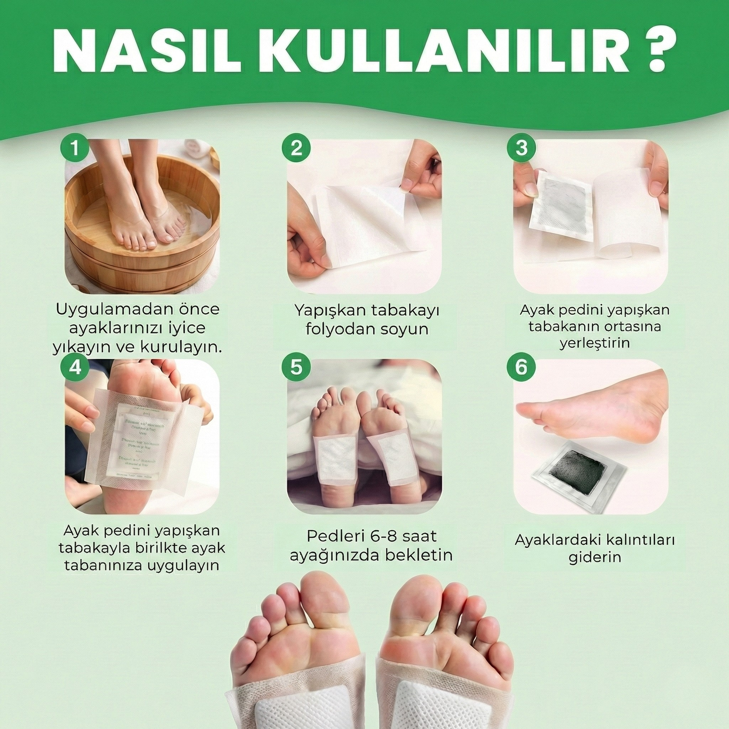 Hafif Adım Ayak Detoks Bandı