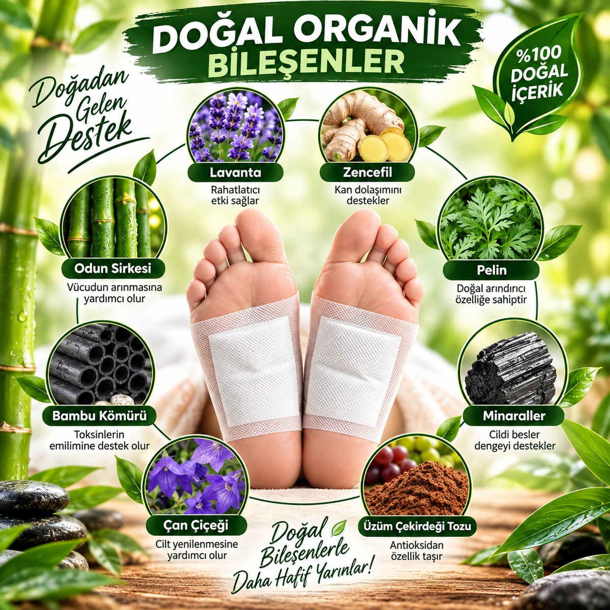 Hafif Adım Ayak Detoks Bandı