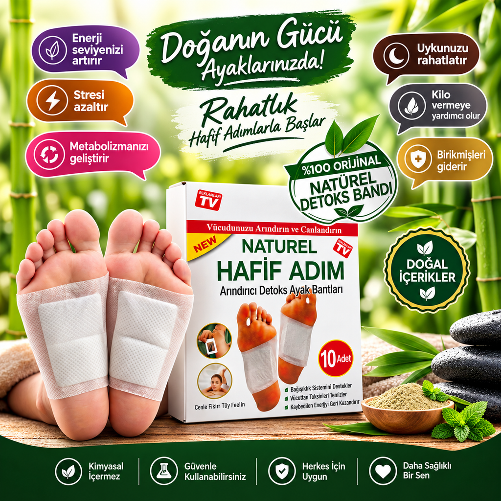 Hafif Adım Ayak Detoks Bandı